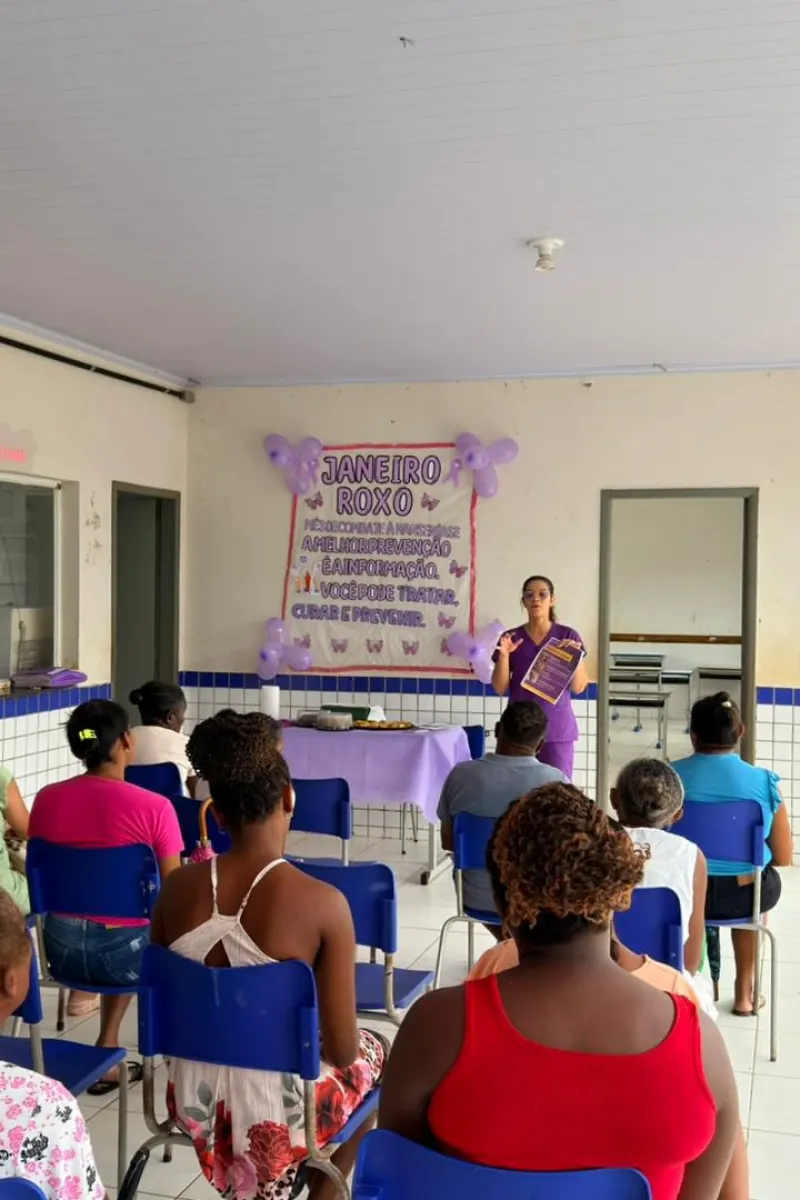 Equipe UBS. Ponto Certo - Ação em alusão ao Janeiro Branco / Janeiro Roxo.